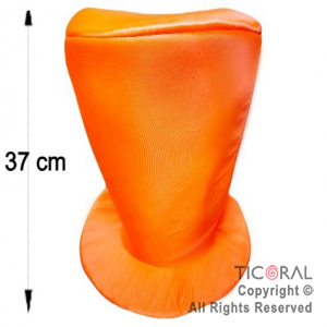 SOMBRERO GALERON JERSEY LISO NARANJA FLUO x 1